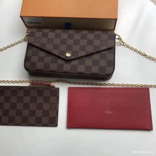 AAA Pruses Bags N63032 Damier Louis Vuitton Felicie Pochette Bag 0514